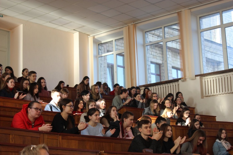A friendly meeting  with students on the occasion of the 215th anniversary of Karazinsky!
